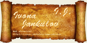 Ivona Jankulov vizit kartica